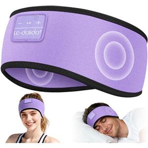 LC-dolida Cuffie per dormire, morbide cuffie Bluetooth per dormire, con auricolari, senza fili, per uomini, donne, adolescenti, yoga, allenamento, fitness, relax e viaggi