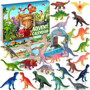 iZoeL Calendario Avvento Dinosauri, Calendario dell'Avvento Regalo Natale | Calendario Avvento 2026, Dinosauro Modello, Collezionismo, Regali Natale, per Figlio Figlia Nipote Fratello Fan dei Dinosauri